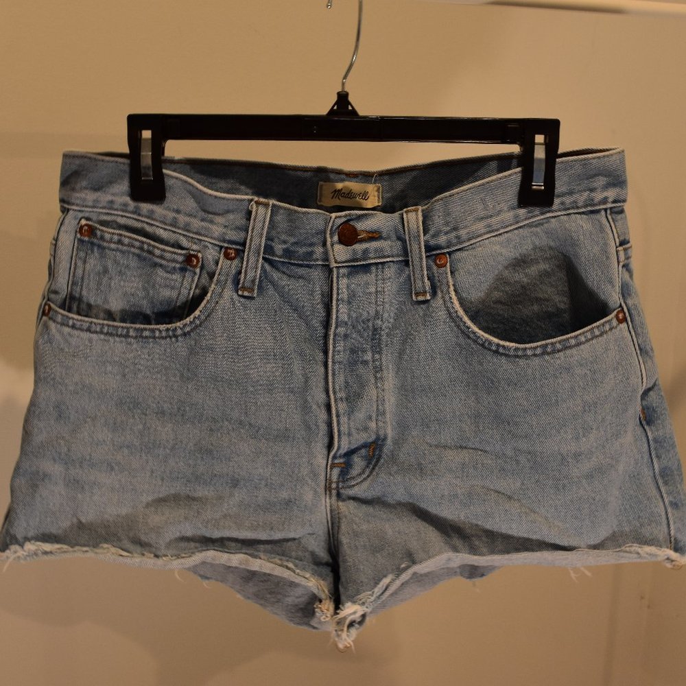 Madewell Light Wash Relaxed Denim Jean Shorts